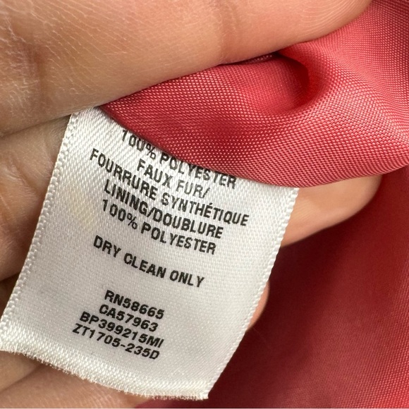 BP Pink Teddy Fleece Pea Coat Size Medium - Picture 6 of 6